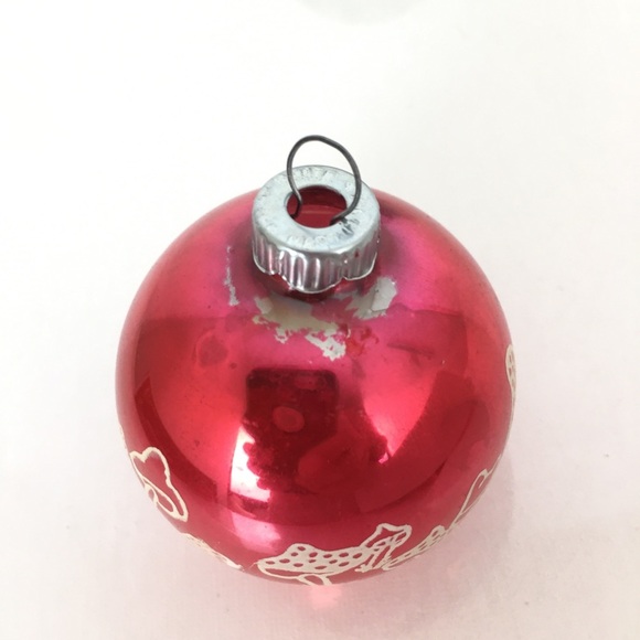 Vintage Shiny Brite Glass Christmas Bulbs Ornaments 4 Mid Century Original Box - Picture 3 of 16